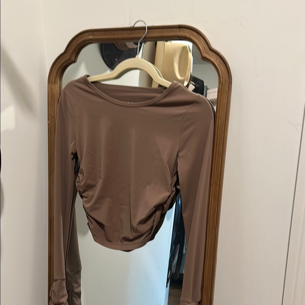 PAC 1980 Brown Long Sleeve Women's Top